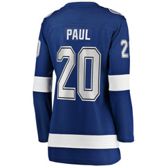 Nicholas Paul Tampa Bay Lightning Fanatics Women's Home Breakaway Player Jersey - Blue - NHL 5148718