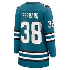 Mario Ferraro San Jose Sharks Fanatics Women's Home Breakaway Player Jersey - Teal - NHL 5148761