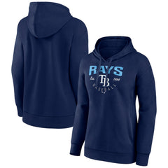 Tampa Bay Rays Women's Team Live For It Pullover Hoodie - Navy - MLB Lifestyle