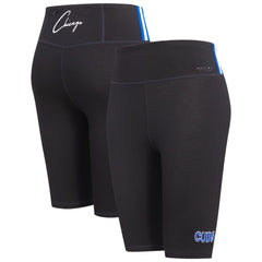 Chicago Cubs Pro Standard Women's City Scape Bike Shorts - Black - MLB Lifestyle