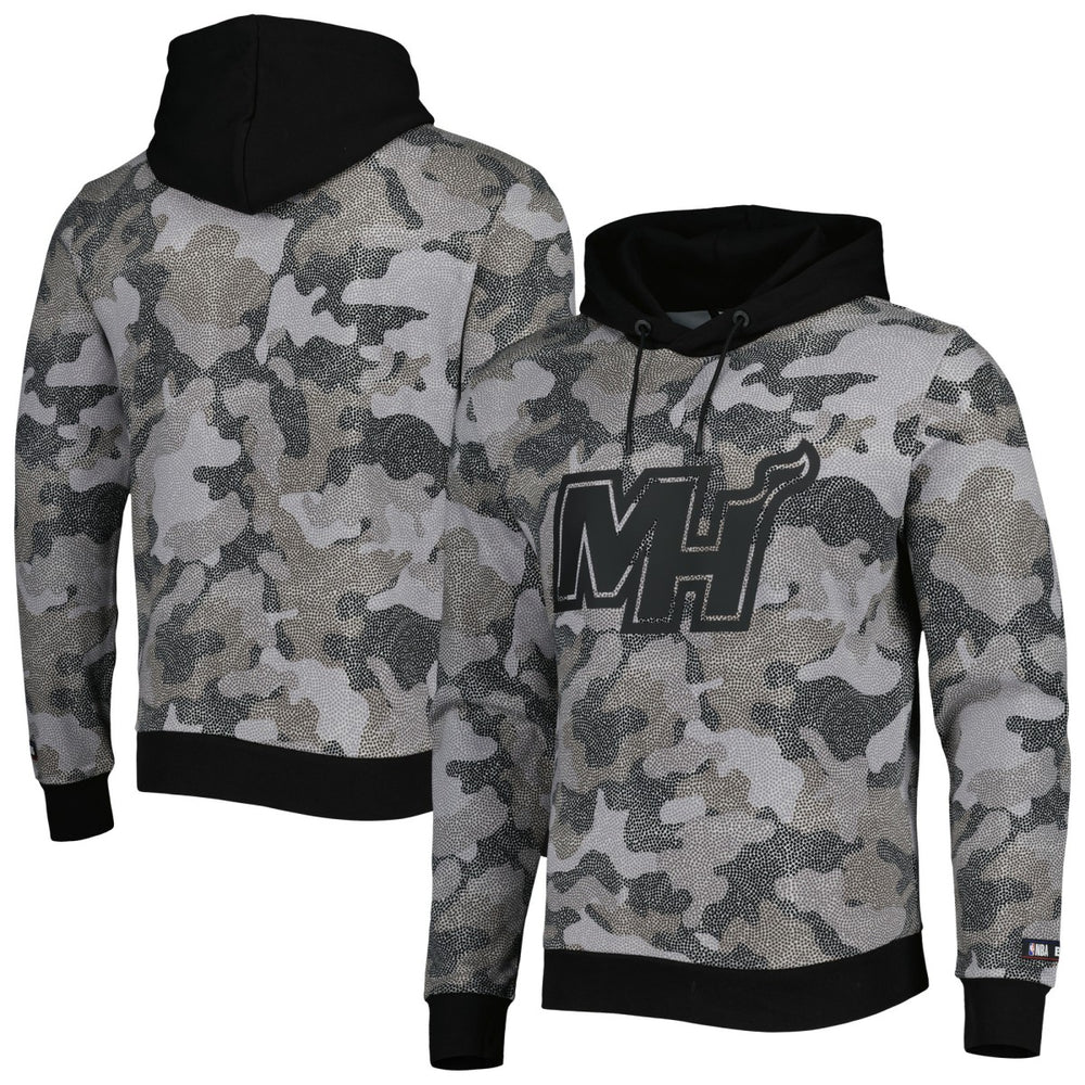 Miami Heat Hugo Boss Camo Pullover Hoodie Black