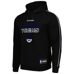 Philadelphia 76ers NBA x Hugo Boss Team Bounce Tri-Blend Pullover Hoodie Black