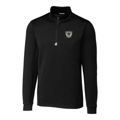 Las Vegas Raiders Cutter & Buck Throwback Logo Traverse Stretch Quarter-Zip Big & Tall Pullover Top Black