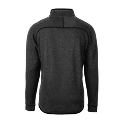 Atlanta Falcons Cutter & Buck Throwback Logo Mainsail Sweater-Knit Half-Zip Pullover Jacket Heather Charcoal