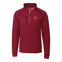 Tampa Bay Buccaneers Cutter & Buck Mainsail Sweater-Knit Half-Zip Pullover Jacket Red