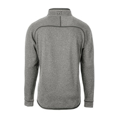 Detroit Lions Cutter & Buck Throwback Logo Mainsail Sweater-Knit Half-Zip Pullover Jacket Heather Gray