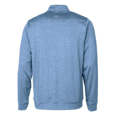 Buffalo Bills Cutter & Buck Stealth Heathered Throwback Logo Quarter-Zip Pullover Top Royal
