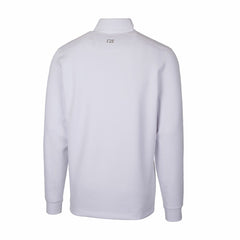 Detroit Lions Cutter & Buck Throwback Logo Traverse Stretch Quarter-Zip Pullover Top White