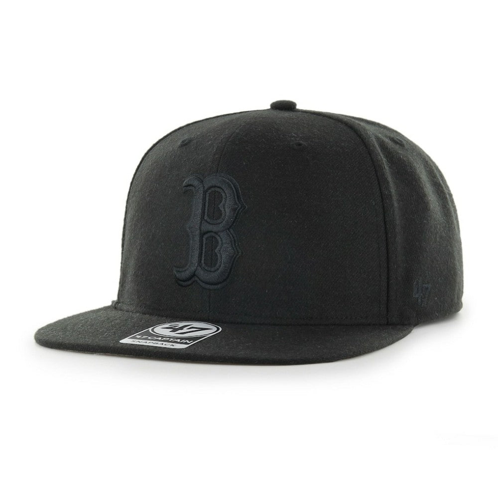 Boston Red Sox '47 Primary Team Logo Snapback Adjustable Hat – Black - 47 brand Discount