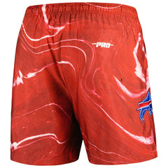 Buffalo Bills Pro Standard Allover Marble Print Shorts Red