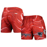 New England Patriots Pro Standard Allover Marble Print Shorts Red
