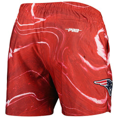 New England Patriots Pro Standard Allover Marble Print Shorts Red