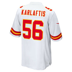 Nike George Karlaftis Kansas City Chiefs Away Game Player Jersey White