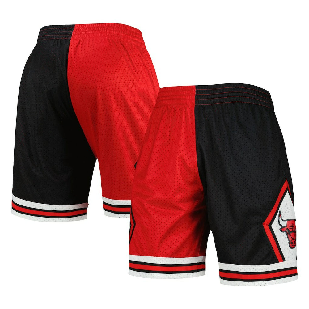 Chicago Bulls Hardwood Classics 1997 Split Swingman Shorts Black/Red | Mitchell & Ness discount