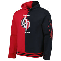 Portland Trail Blazers Hardwood Classics Split Pullover Hoodie Red/Black | Mitchell & Ness Near Me
