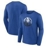Dallas Mavericks Gradient Logo Long Sleeve T-Shirt Blue