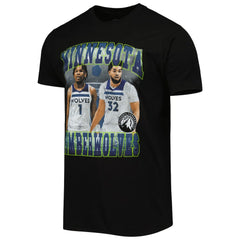 Anthony Edwards & Karl-Anthony Towns Minnesota Timberwolves Stadium Essentials Unisex Player Duo T-Shirt Black