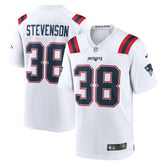 Nike Rhamondre Stevenson New England Patriots Game Player Jersey White