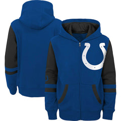 Indianapolis Colts Preschool Stadium Color Block Full-Zip Hoodie Royal