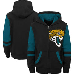 Jacksonville Jaguars Preschool Stadium Color Block Full-Zip Hoodie Black