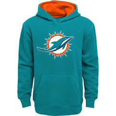 Miami Dolphins Youth Prime Pullover Hoodie Aqua