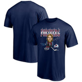 Peter Forsberg Colorado Avalanche Player Caricature T-Shirt - Navy - NHL 5192692