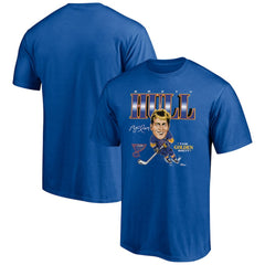 Brett Hull St. Louis Blues Player Caricature T-Shirt - Blue - NHL 5192698
