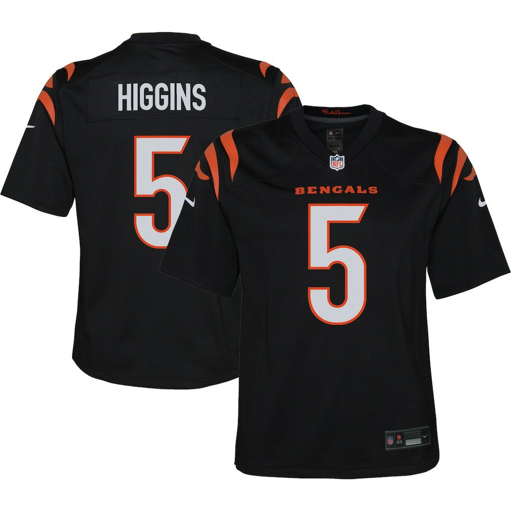 Nike Tee Higgins Cincinnati Bengals Youth Game Jersey Black