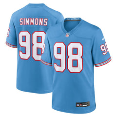 Nike Jeffery Simmons Tennessee Titans Youth Game Jersey Light Blue