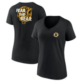 Boston Bruins Women's Territorial V-Neck T-Shirt - Black - NHL 5194630