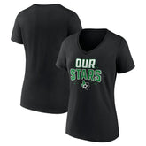 Dallas Stars Women's Proclamation V-Neck T-Shirt - Black - NHL 5195066
