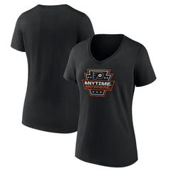 Philadelphia Flyers Women's Proclamation V-Neck T-Shirt - Black - NHL 5195070