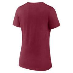 Colorado Avalanche Women's Represent V-Neck T-Shirt - Burgundy - NHL 5195440