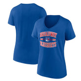 New York Rangers Women's Represent V-Neck T-Shirt - Blue - NHL 5195453