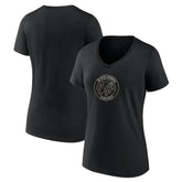Chicago Blackhawks Women's Alternate Logo V-Neck T-Shirt - Black - NHL 5196935