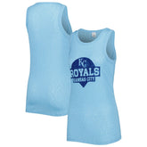 Kansas City Royals Soft as a Grape Women's Tri-Blend Tank Top - Royal - MLB Discount