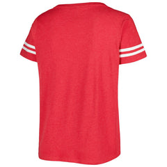 Washington Nationals Soft as a Grape Women's Plus Size V-Neck Jersey T-Shirt - Red - MLB Discount