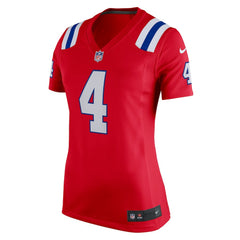 Nike Bailey Zappe New England Patriots Women's Team Game Jersey Red