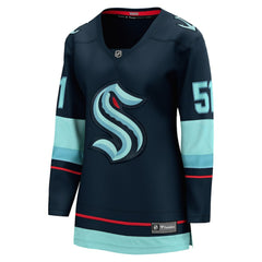 Shane Wright Seattle Kraken Fanatics Women's Home Breakaway Jersey - Deep Sea Blue - NHL 5201603