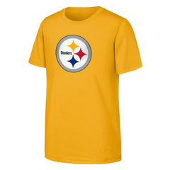 Pittsburgh Steelers Outerstuff Youth Primary Logo T-Shirt Gold