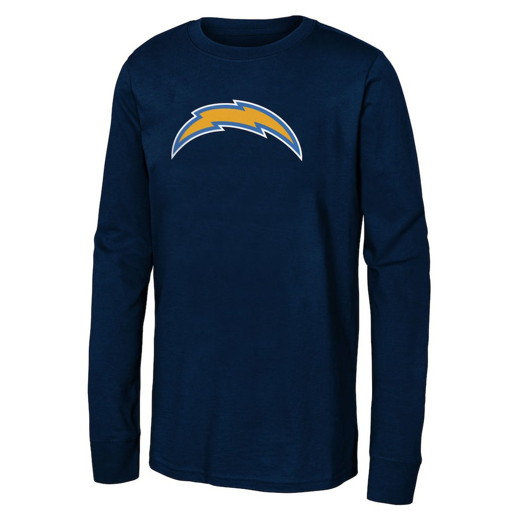 Los Angeles Chargers Youth Primary Logo Long Sleeve T-Shirt Navy