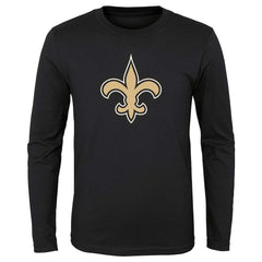 New Orleans Saints Preschool Primary Logo Long Sleeve T-Shirt Black