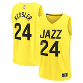 Walker Kessler Utah Jazz Fast Break Replica Player Jersey Icon Edition Yellow | Fanatics Lifestyle
