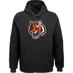 Cincinnati Bengals Youth Team Logo Pullover Hoodie Black