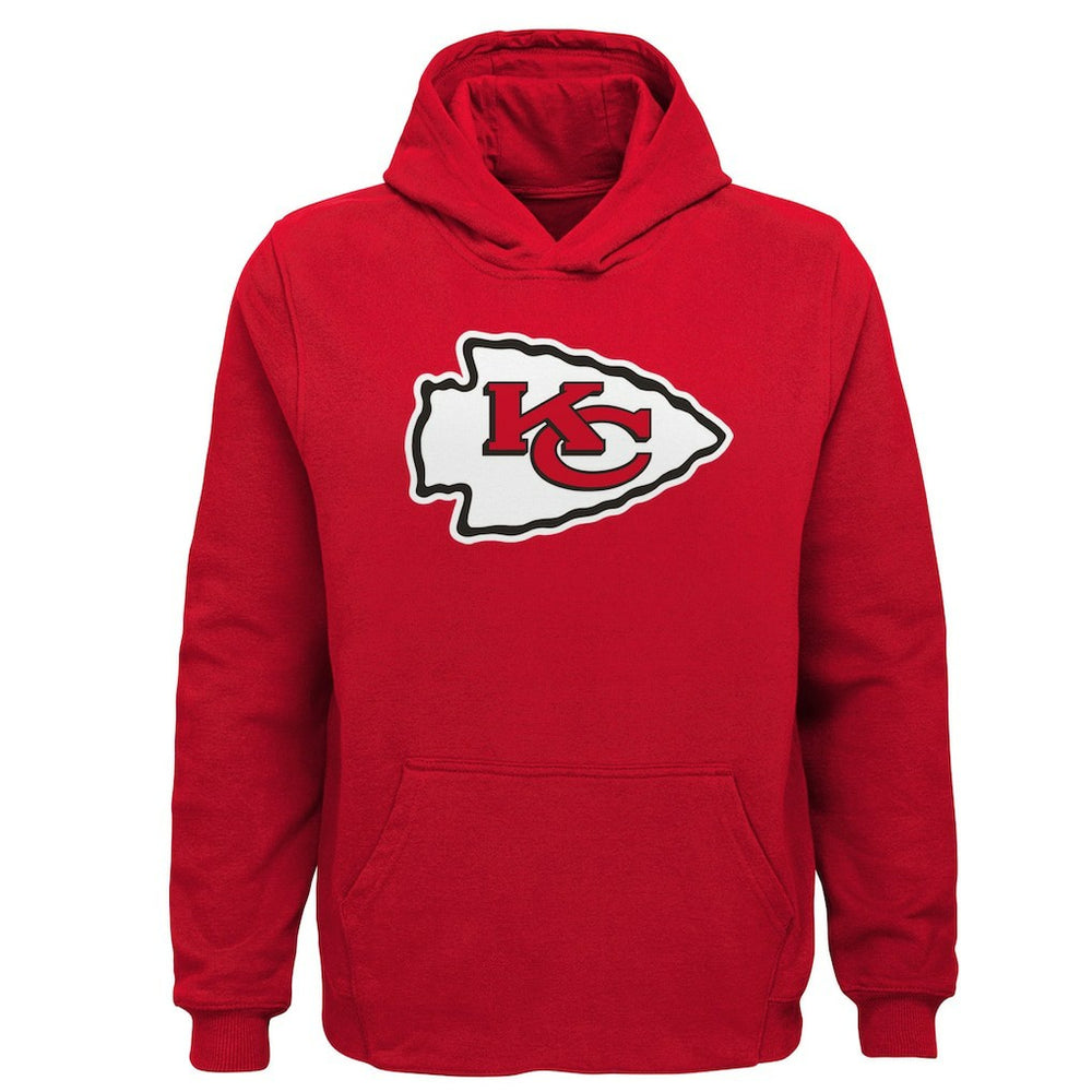Kansas City Chiefs Youth Team Logo Pullover Hoodie Red
