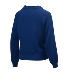 Dallas Cowboys Lauren James Women's Wordmark Star Raglan Pullover Sweater Navy