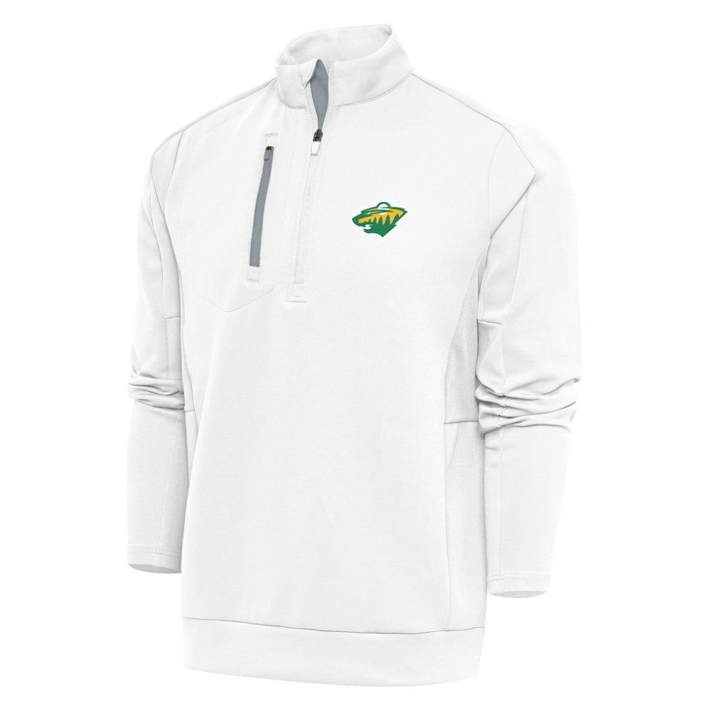 Minnesota Wild Antigua Special Edition 2.0 Generation Quarter-Zip Pullover Top - White - NHL 5205516
