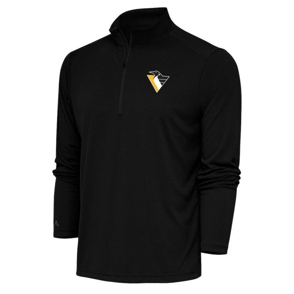 Pittsburgh Penguins Antigua Special Edition 2.0 Tribute Quarter-Zip Pullover Top - Black - NHL 5205588