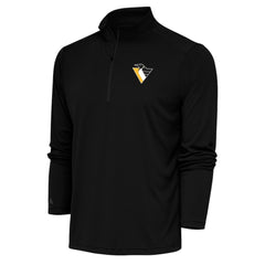 Pittsburgh Penguins Antigua Special Edition 2.0 Tribute Quarter-Zip Pullover Top - Black - NHL 5205588