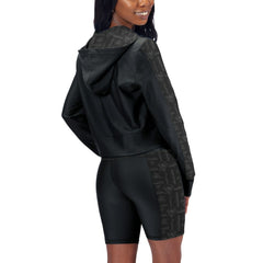 Pittsburgh Penguins Women's Cropped Full-Zip Hoodie - Black - NHL 5210421